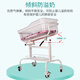 Universal hospital's same style confinement center crib, obstetrics and gynecology, newborn baby stroller, anti-overflow milk mobile baby pusher, new high-end baby care bed (large double-sided wheels), fully equipped frame structure