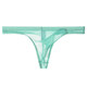 JUNYEON men's underwear ultra-thin mesh transparent thong elephant trunk bullet separated see-through white M