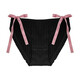 Universal French pure lust girl underwear, sweet pure cotton new breathable bow low-waist briefs C-hollow 12% off for orders of 5 pieces M