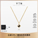 YIN series black onyx 18K gold Pluto gemstone necklace clavicle chain for girlfriend large size