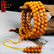 Layun Feiyin LYFIN collectible old beeswax bracelet, natural authentic amber necklace, Buddhist beads, 108 old wax flower wax, about 6mm fine old beeswax (with certificate)