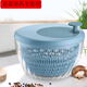 NAOISKEY vegetable dehydrator household drain basket manual spin dryer kitchen with cover blue