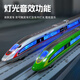 Kawei (KIV) children's remote control high-speed rail toy alloy Fuxing model boy small train track toy car high-speed train remote control Fuxing 2 sections-Red Shenlong-USB charging