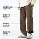 Mark Huafei Chenille Scimitar Pants Men's 2025 New Warm Trousers Loose Velvet Thickened Casual Pants Khaki XL