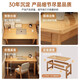 Solid wood computer desk with drawers student home study desk study desk desk workbench solid wood multi-layer board-double drawn wood color 120*60CM