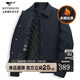Septwolves quilted waterproof graphene lapel jacket men's 2025 winter new warm cotton thick jacket 101 (Navy Blue) L 170/88A