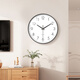 BBA wall clock living room simple wall-mounted silent fashion home clock modern bedroom clock quartz clock 26cm black