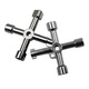 Multifunctional elevator triangle key universal inner four-corner electric cabinet control cabinet train elevator door square hole cross key four-in-one key wrench center hexagonal/square hole