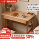 One wood all solid wood desk, imported oak desk, simple modern computer desk, multi-functional writing desk, study furniture, desk 0.9 meters, single drawer, FAS grade oak