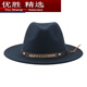 MPPMCK Tibetan style woolen cowboy hat ethnic style travel hat red