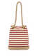 PRADA Mariner Small Striped Bucket Bag Color Block One Size