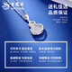 Lao Fengxiang pt950 platinum necklace for women, platinum wound Fulu gourd pendant, Valentine's Day birthday gift for girlfriend and wife, platinum wound gourd pendant, about 1.9g, free silver chain + brand gift box