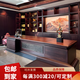 Fang Zaitang new Chinese style solid wood desk boss desk ebony wood executive desk high-end chairman background cabinet combination furniture boss desk color