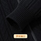 Rich 100% sheep wool heavyweight 520G winter middle-aged warm sweater stand-up collar cardigan coat cardigan sweater for men