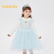 Balabala children's clothing children's dress girls 2025 autumn and winter knitted mesh skirt same style in shopping mall 202425111001