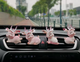 Yusenyi car perfume air conditioner air outlet car fragrance inlaid with diamond deer cute ornaments goddess car interior decoration supplies ABCD diamond ears 4 deer air outlet perfume clip