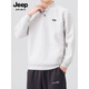 JEEP SPIRIT Men's Sweatshirt 2025 Autumn New Retro Henley Collar Heavy Bottoming Casual Large Size Pullover Top Green M Recommended weight 100-120Jin Jin equals 0.5 kg