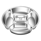 I VE316L stainless steel divided plate for kitchen onion, ginger and garlic ingredients divided plate for deepening hot pot side dish tray. Upgraded and thickened 316L all-steel-five-compartment plate for food preparation-dipping-separating-food supplement-steaming tray.