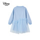 Disney (DISNEY) Elsa Princess Skirt 2025 New Sweater Skirt Girls Splicing Dress Children's Western-style Gauze Skirt Princess Skirt