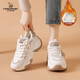 CARDANRO plus velvet daddy shoes for women 2025 new autumn and winter fashion heightening sports forrest shoes thick-soled warm big-toe cotton shoes Mi Xing (plus velvet) 34