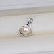 S925 sterling silver freshwater real pearl pendant, fashionable and versatile sterling silver clavicle necklace for women, elegant gift necklace, pendant does not include chain