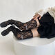 2023 Spring and Autumn New Style Letter Embroidered LOGO Lace Stockings Pile Calf Socks Women's Over-the-Knee High Socks Boot Socks White