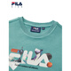 FILA boys' sweatshirt autumn new loose round neck pullover dark blue-FGN 140 cm