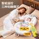 Keyoumeng baby toys newborn meeting gift 0-6 months mother and baby supplies gift box practical baby one-month-old gift patting to sleep + slope mat + toy stand + saliva towel soothing and sleeping anti-scare God Baitian device bed 1 middle bed 3