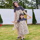 Shijanu parent-child outfit mother-daughter summer mother-daughter parent-child super fairy fake two-piece skirt summer new Korean version chiffon splicing short-sleeved medium 90 cm baby girl