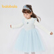 Balabala children's clothing children's dress girls 2025 autumn and winter knitted mesh skirt same style in shopping mall 202425111001