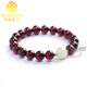 MARDOTG Collection Grade Purple Tooth Black Garnet Bracelet Women's Jade Buddha Bead Bracelet Birthday Gift for Women 8