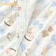 BALABALA balaOne BALABALA Children's Clothing Newborn Jumpsuit Romper Suit 2026 New Spring Clothes Cute White Blue Tone 00318 52cm