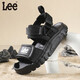 Lee children's shoes summer children's sandals girls black hollow sports beach shoes boys big black 28 recommended foot length 172.5mm
