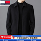 TOME BORNEK Tommy high-end woolen coat men's autumn and winter new business casual young and middle-aged stand-up collar executive jacket navy stand-up collar XL 135-150Jin Jin equals 0.5 kg