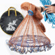 Black Warrior Frisbee hand-thrown fishing net traditional hand-thrown net easy to throw net pendant fishing net tire line spin net swivel net - 3.6 meters