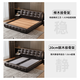 Xiyunmen (XIYUNMEN) Lawrence Yunduo Leather Bed Master Bedroom King Bed Italian Light Luxury High-end Double Storage Bed 1.8m 2m Built-in Bed Built-in Single Bed JD Logistics 12-hour Spot 1.8*2m Frame Bed/20cm Covered Silent Steel Wood Bed Board