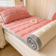 Red bean thickened carved milk velvet mattress soft cushion for home winter thickened coral velvet thin mattress dormitory mattress pad look bear mattress-pink Class A naked sleeping grade super thick baby velvet 180*200cm mattress + 2 pillowcases