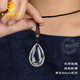 MARDOTG original white crystal water drop pendant for men and women crystal necklace pendant jewelry gift 25 40mm