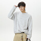 Zhiwei old money style Henry collar sweater men's autumn and winter new style lazy style loose casual versatile pullover sweater jacket moss green XL recommended 125-145Jin Jin equals 0.5 kg
