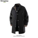 MMOPTOP silhouette lapel windbreaker autumn and winter men's British style loose high-end casual jacket MFY02 black XL