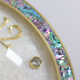 Hanshi (Hense) European light luxury living room table clock desktop high-end clock alloy table clock TV cabinet quartz clock HD2225 shell plate + abalone shell