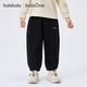 Balabala children's pants boys and girls velvet thickened trousers 2025 autumn and winter legged sports casual pants parent-child fashion