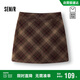 Same style as Semir shopping mall | Skirt for women winter plaid imitation 2025 sweet cool Maillard skirt 101725120011