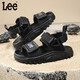 Lee children's shoes summer children's sandals girls black hollow sports beach shoes boys big black 28 recommended foot length 172.5mm