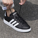 阿迪达斯（adidas）Neo板鞋男鞋女鞋2025秋冬季新款情侣运动鞋复古低帮休闲鞋 GW9196黑色/白 39