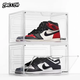 Yusenyi acrylic shoe box storage box transparent aj shoe display side opening dustproof plastic magnetic space-saving shoe rack shoe wall (quality inspection report) transportation damage free reissue 33x27x21cm 33 pcs 33x27x21cm