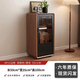 Yusenyi solid wood wine cabinet living room standing cabinet floor-standing single door sideboard simple home TV side cabinet wall storage walnut black black length 50 depth 35 height 100 single door