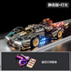 Lamborghini V12 building block sports car assembled car racing educational boy toy model children's graduation gift static version black gold V12 (remote control lighting version) multiple lighting modes adjustable