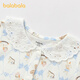 BALABALA balaOne BALABALA Children's Clothing Newborn Jumpsuit Romper Suit 2026 New Spring Clothes Cute White Blue Tone 00318 52cm