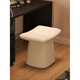 KUXG makeup stool light luxury home stool back girls bedroom dresser chair square stool rotating manicure chair great value white soft wear-resistant cat claw leather high rebound sponge
